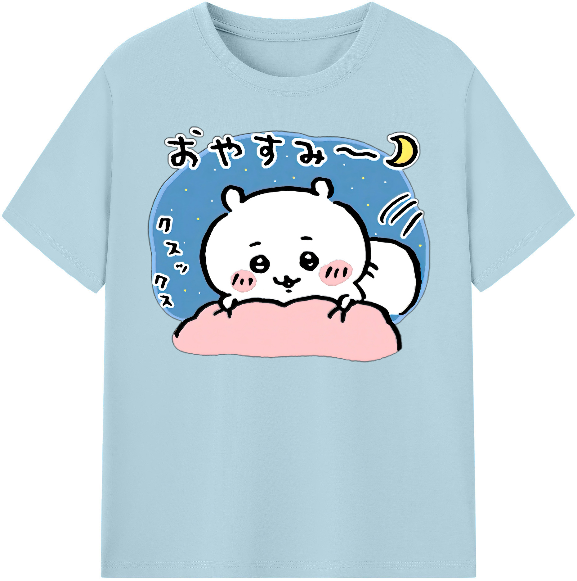 （画像用） ちいかわ ちいかわ Chii-kawa chiikawa 綿100％半袖Tシャツ（フロントプリント）
